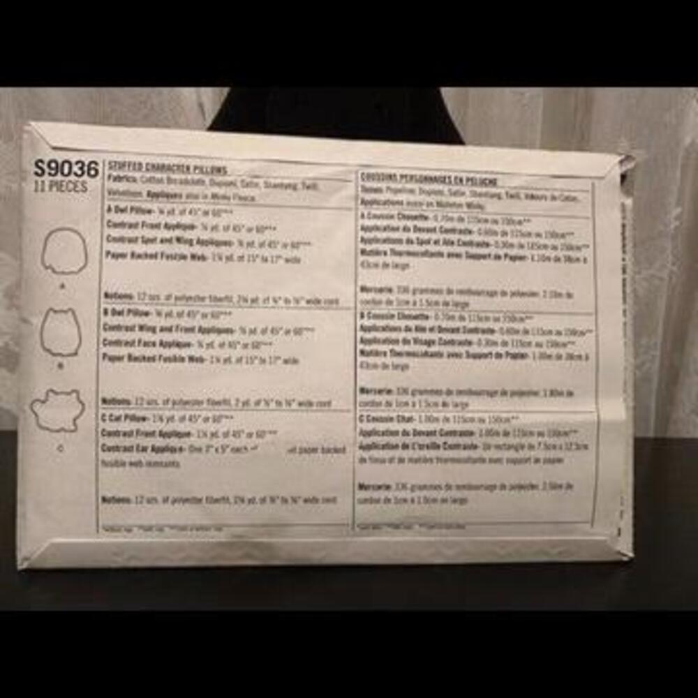 Wizarding World Inspired Stuffed Character Pillows Sewing Pattern - Picture 2 of 2